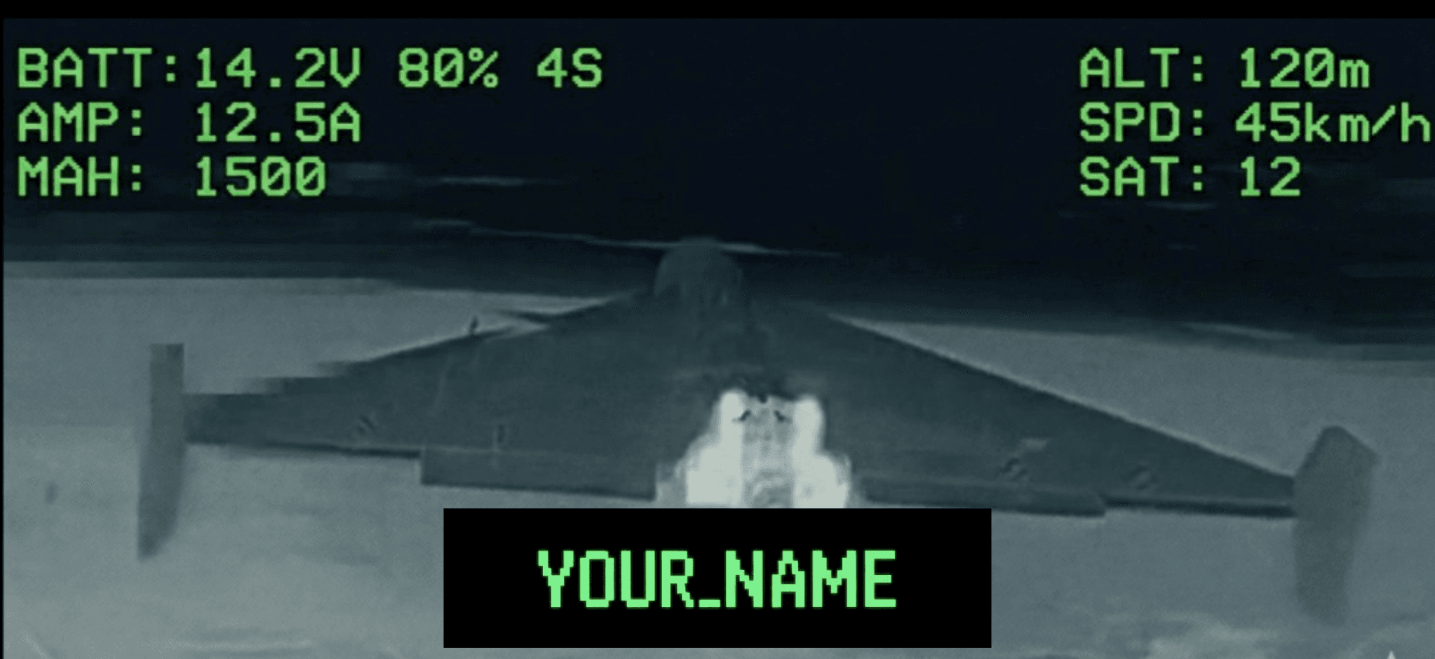 OSD illustration with a sample team nickname